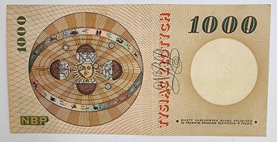 Banknot 1000 złotych 1965 Kopernik seria H