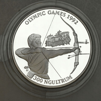 Bhutan 300 ngultrum, 1992