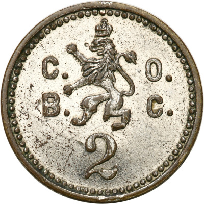 Żeton o nominale 2 - C. O. C.