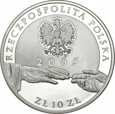 10 złotych 2005 Jan Paweł II - platerowany
