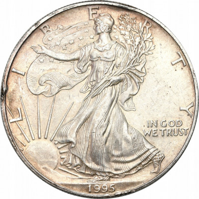 USA 1 dolar 1995 amerykański orzeł uncja SREBRO