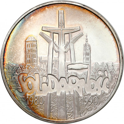 Polska 10 000 złotych 1990 Solidarność typ A.