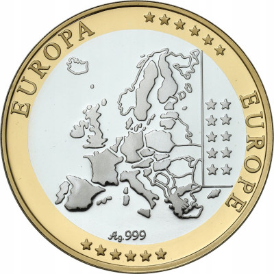 Medal - waluta Euro - SREBRO - Niemcy