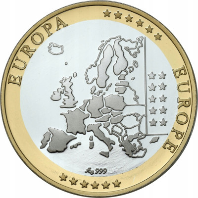 Medal - waluta Euro - SREBRO - San Marino