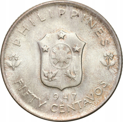 Filipiny 50 centavo, 1947