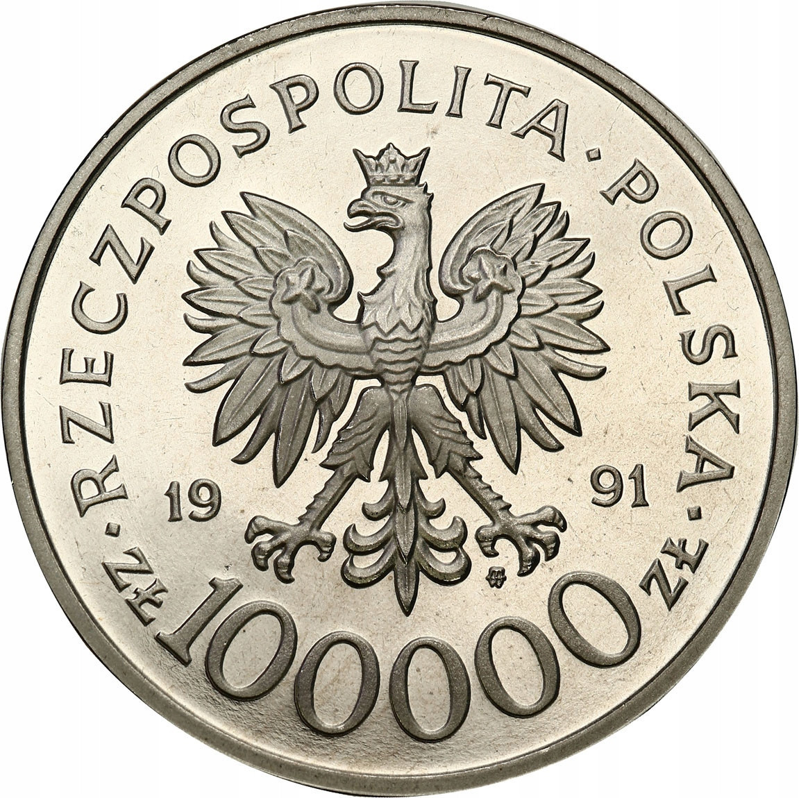 100.000 złotych 1991 Hubal