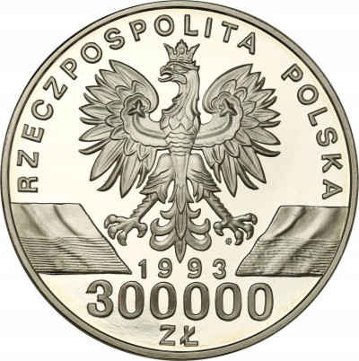 III RP. 300 000 złotych 1993 Jaskółki
