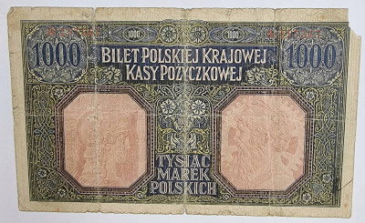 1000 marek polskich 1916 seria A