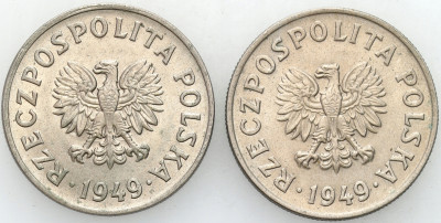 PRL. 50 groszy 1949 CuNi, 2 szt.