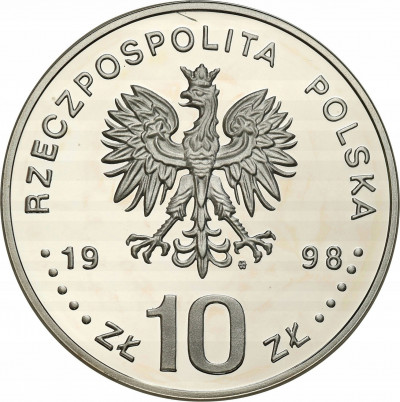 10 złotych 1998 Zygmunt III Waza półpostać