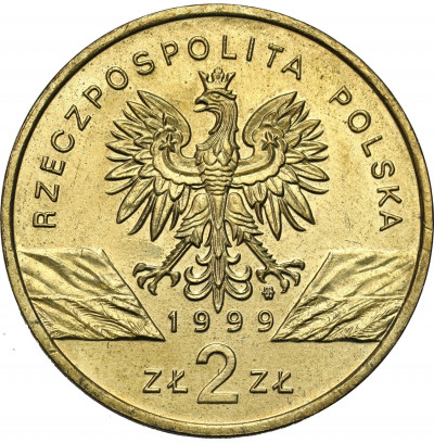 Polska III RP 2 złote 1999 Wilk