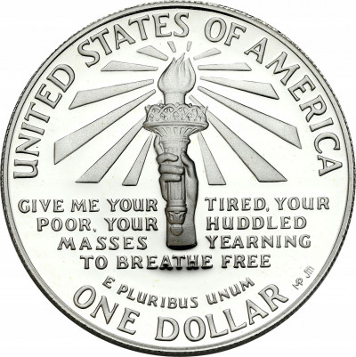 USA 1 dolar 1986 S Statue of Liberty SREBRO