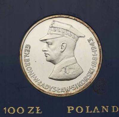 PRL 100 złotych 1981 Sikorski