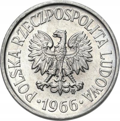 PRL. 20 groszy 1966 - PIĘKNE
