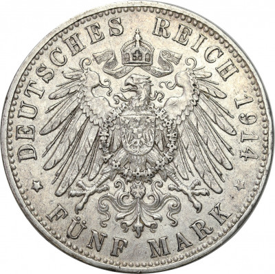 Niemcy Bawaria 5 Marek 1914 D, Monachium