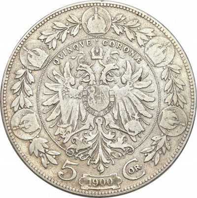 Austria 5 koron, 1900