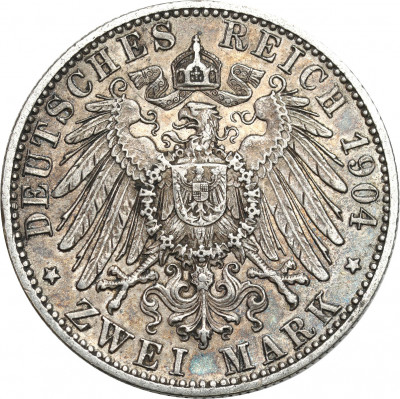 Niemcy, Wirtembergia. 2 marki 1904, Stuttgart