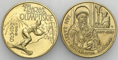 2 złote 1998-1999 zestaw 2 sztuk.