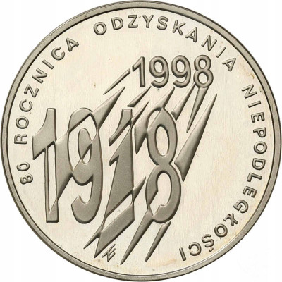 III RP. 10 złotych 1998 Niepodległość