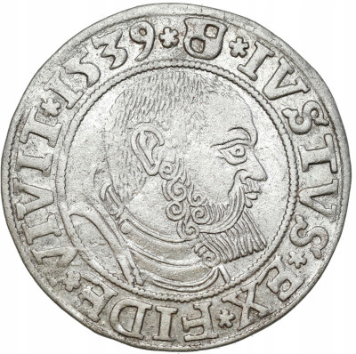 Prusy Książęce A Hohenzollern Grosz 1539 Królewiec