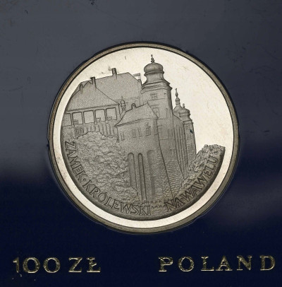 100 złotych 1977 Wawel - Zamek Królewski, SREBRO