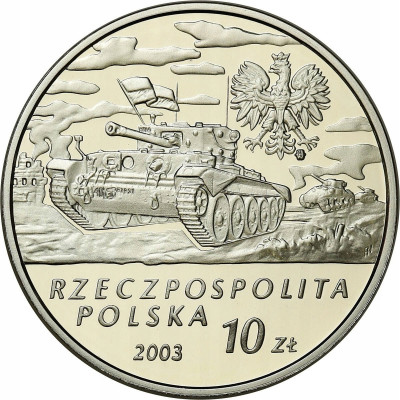 Polska III RP 10 zł 2003 Stanisław Maczek SREBRO