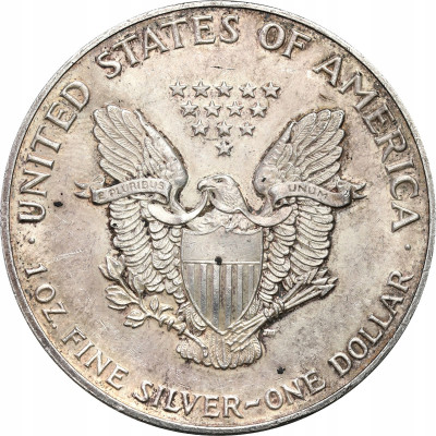 USA 1 dolar 1990 Liberty SREBRO - uncja
