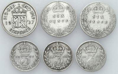 Jerzy VI, Edward VII. Pensy 1902-1937, 6 sztuk