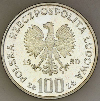 PRL 100 złotych 1980 Głuszec Ochrona Środowiska