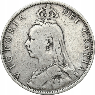 Wielka Brytania 2 szylingi (floren), 1892 - SREBRO