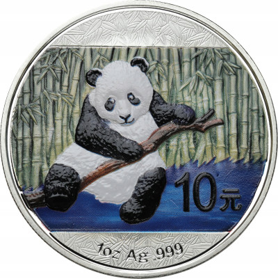 Chiny 10 Yuan 2014 Panda SREBRO