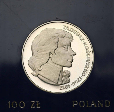 PRL 100 złotych 1976 Tadeusz Kościuszko, SREBRO