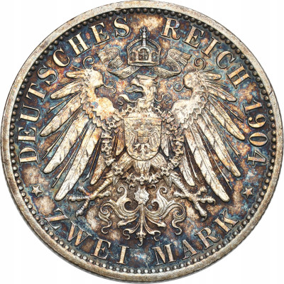 Niemcy Mecklenburg-Schwerin 2 Marki 1904