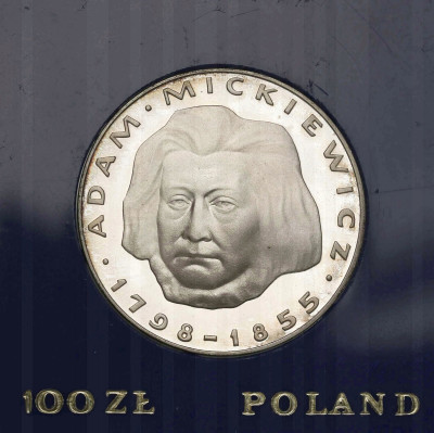100 złotych 1978 Mickiewicz, SREBRO