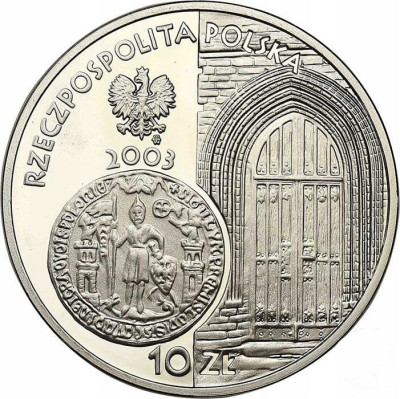 III RP 10 złotych 2003 Lokacja Poznania SREBRO