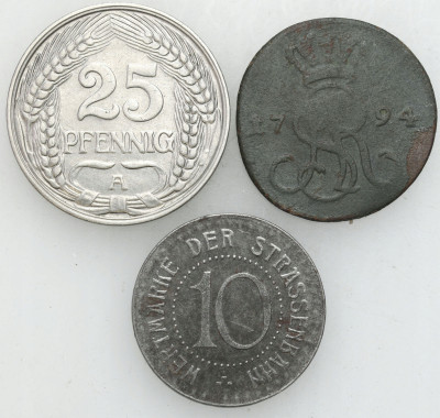 Polska, Europa zestaw 3 monet m.in. Poniatowski