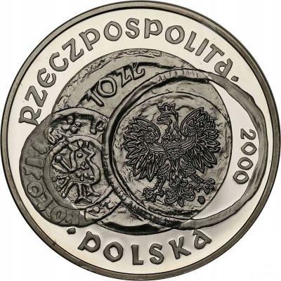 10 złotych 2000 Zjazd w Gnieźnie. SREBRO