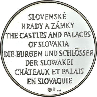 Słowacja medal pamiątkowy Zamek Bratysławski 1995