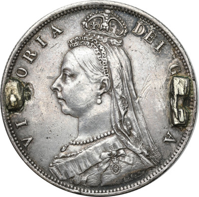 Wielka Brytania 1/2 korony, 1887 - SREBRO