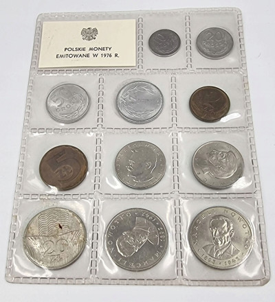 PRL. Od 10 groszy do 20 złotych, 1976 – MENNICZE