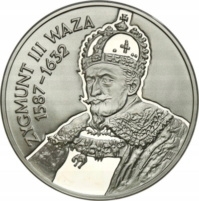 10 złotych 1998 Zygmunt III Waza półpostać SREBRO