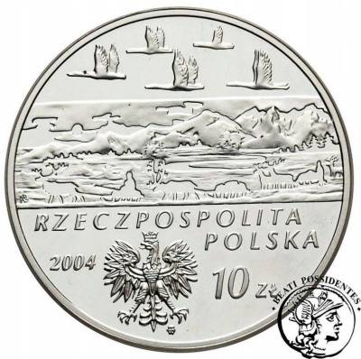 Polska III RP 10 zł 2004 Czekanowski SREBRO