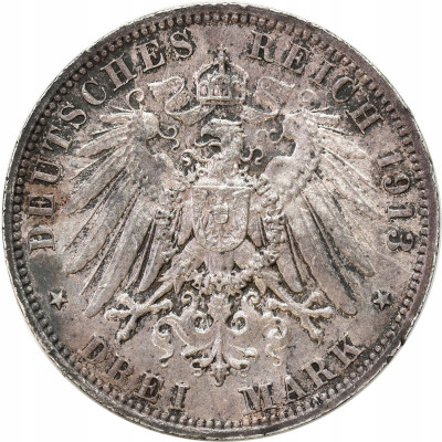 Niemcy, Saksonia. 3 marki 1913 E, Muldenhütten