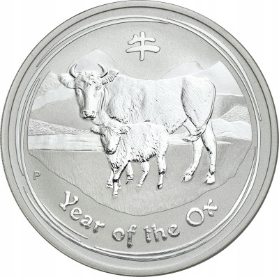 Australia 1 dolar 2009, Rok Wołu - SREBRO
