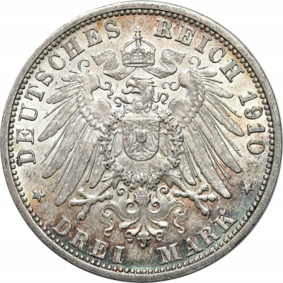 Niemcy Badenia 3 Marki 1910 G