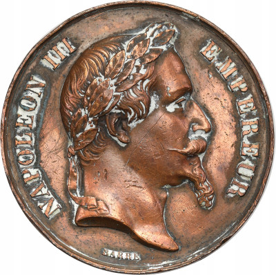 Francja, Napoleon III Medal bez daty. Wystawa.