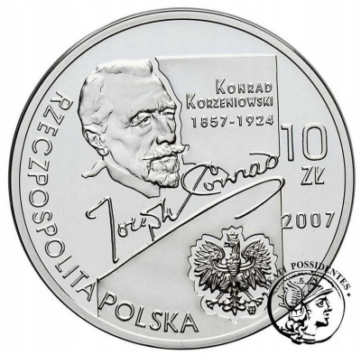 10 złotych 2007 Korzeniowski - SREBRO