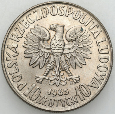 PRL PRÓBA 10 złotych 1965 Chuda syrenka