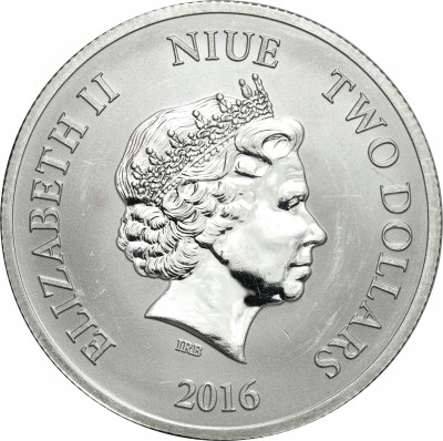 Niue 2 dolary 2016 ŻÓŁW SREBRO uncja