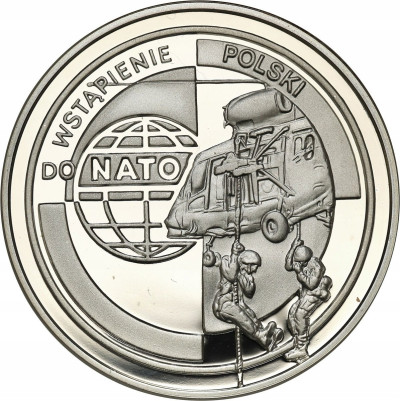 III RP. 10 złotych 1999 NATO - SREBRO
